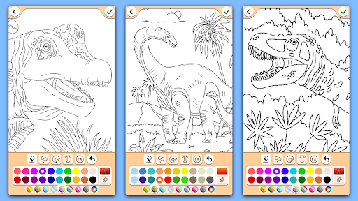 Dino Coloring Game screenshot