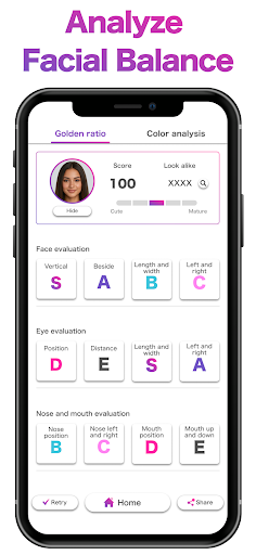 Face Shape & Color Analysis screenshot