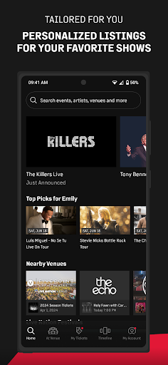 Live Nation At The Concert screenshot