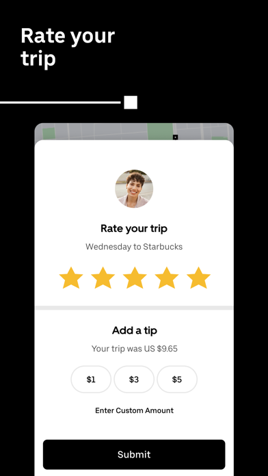 Uber - Request a ride screenshot