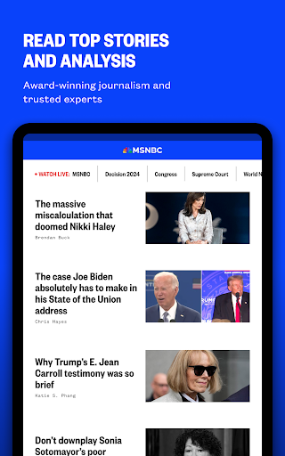 MSNBC: Watch Live & Analysis screenshot