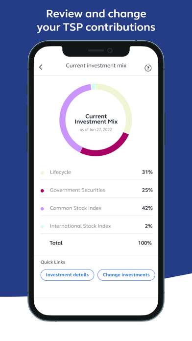 Thrift Savings Plan screenshot