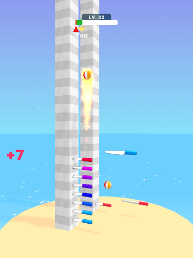 Ball Up: Knife Racing screenshot