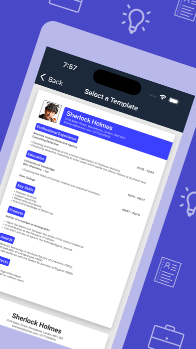 Resume Builder - CV Engineer screenshot