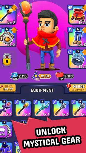 Wizario: Idle Magic RPG screenshot