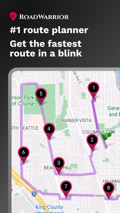RoadWarrior Route Planner screenshot
