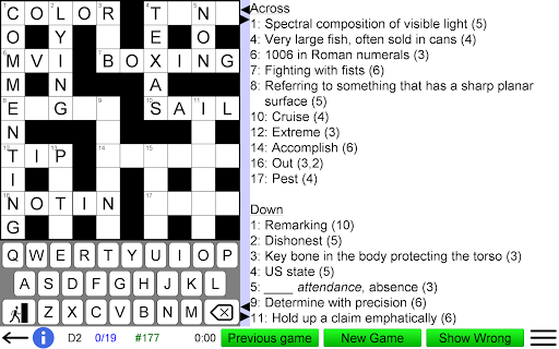 Crossword Unlimited screenshot