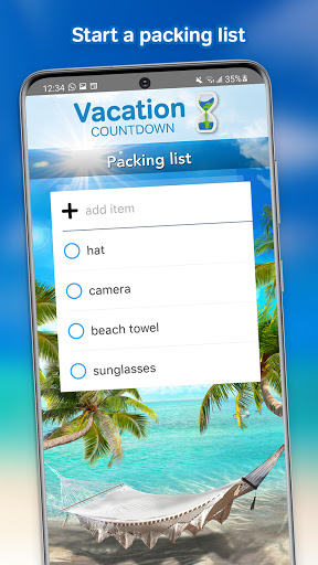 Vacation Countdown App screenshot