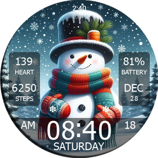 Key WF55 Snowman Watch Face