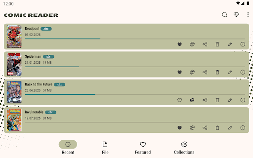 Comic Book Reader (cbz/cbr) screenshot