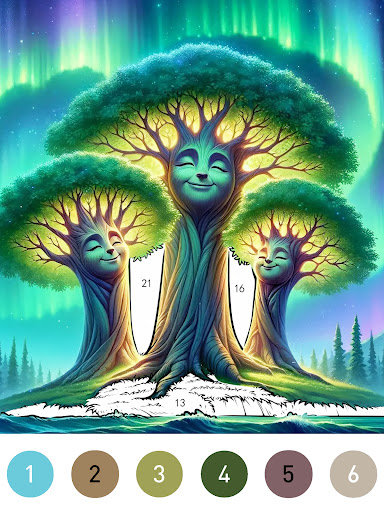 Fantasy Color By Number Game screenshot