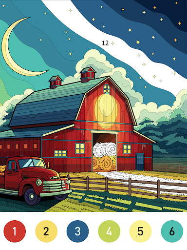 Nostalgia Color by number game screenshot