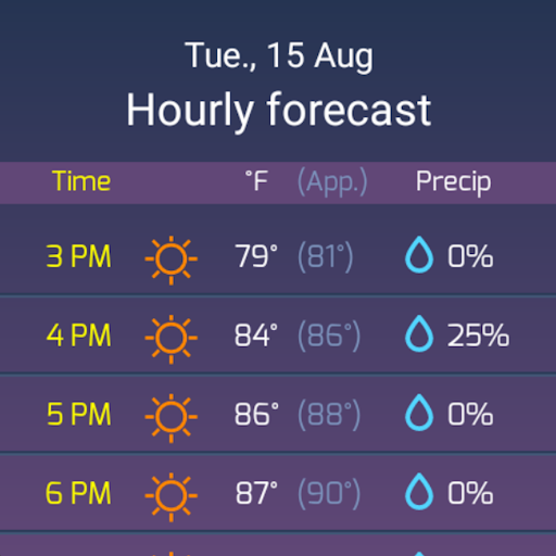 SkyHalo Weather for Wear OS screenshot