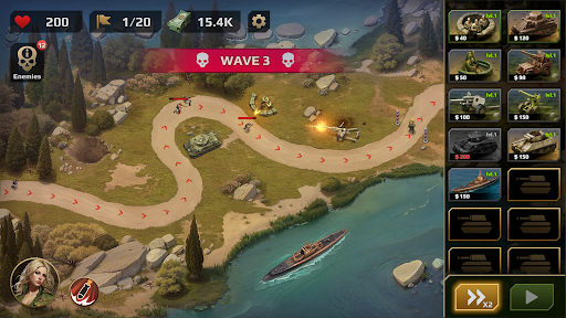 WWII Defense: RTS Army TD game screenshot