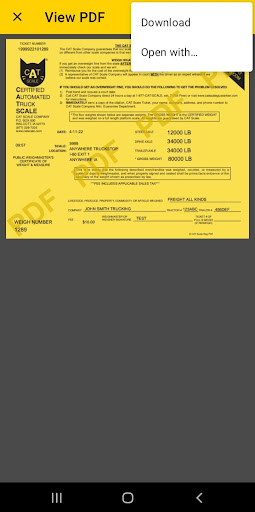 Weigh My Truck screenshot