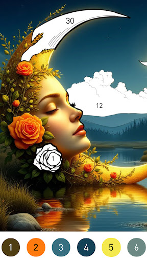 Fantasy Color By Number Game screenshot