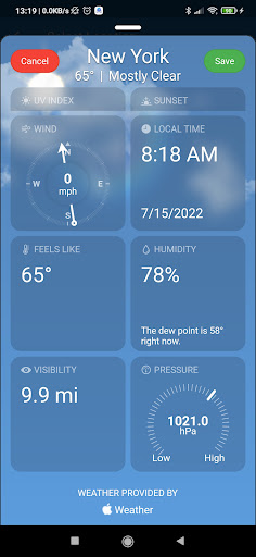 Real Weather screenshot