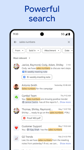 Google Chat screenshot