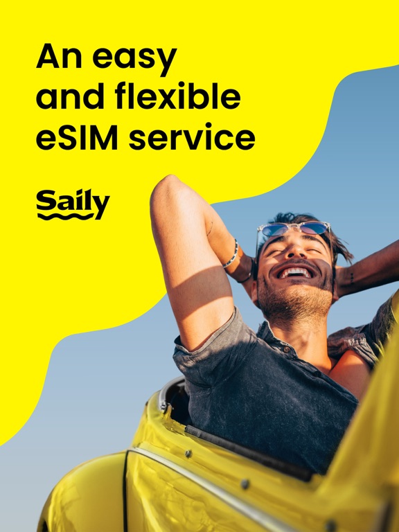 Saily: An eSIM travel app screenshot