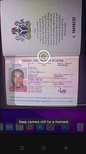 ID Card, Passport, Driver Lice screenshot
