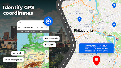 GPS Coordinates Locator Map screenshot
