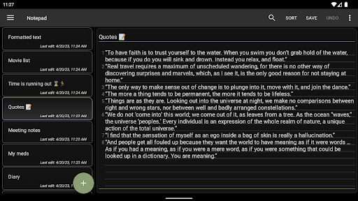 Notepad - simple notes screenshot