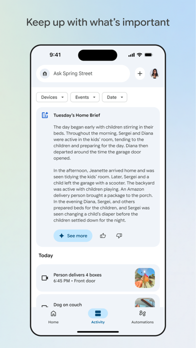 Google Home screenshot