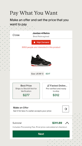 StockX - Sneakers and Apparel screenshot