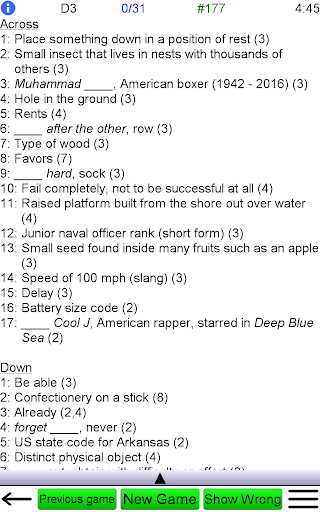 Crossword Unlimited screenshot