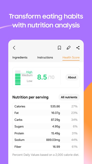 Samsung Food: Meal Planning screenshot
