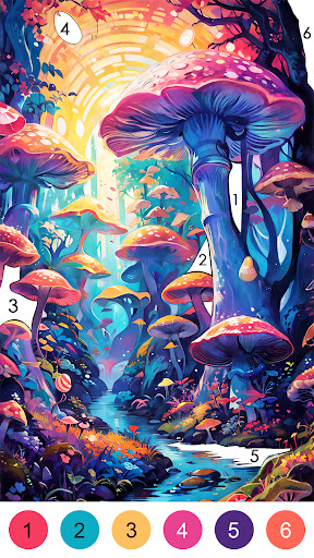 Fantasy Color-Paint By Number screenshot