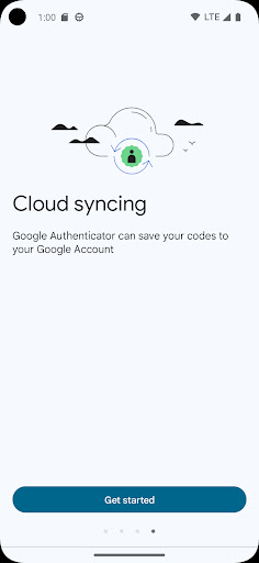Google Authenticator screenshot