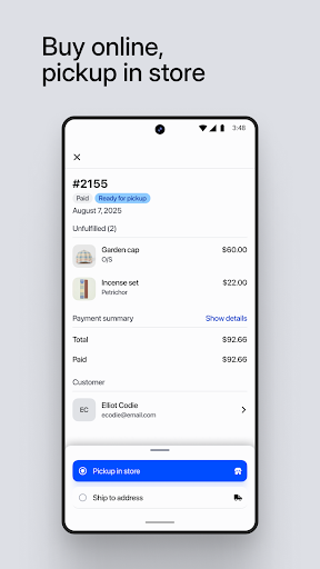 Shopify Point of Sale (POS) screenshot