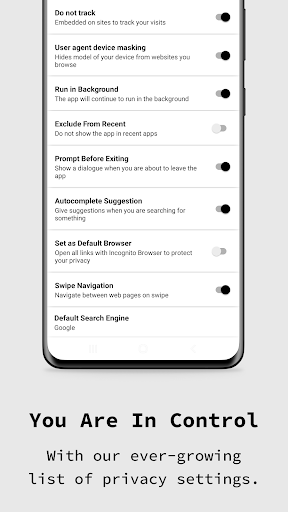 Incognito Browser - Go Private screenshot