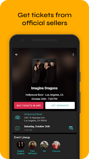 Bandsintown Concerts screenshot