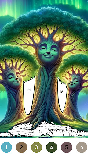 Fantasy Color By Number Game screenshot