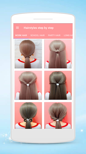 Hairstyles step by step screenshot