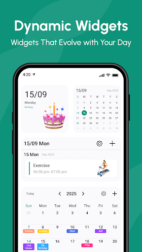 Calendar 2025 screenshot