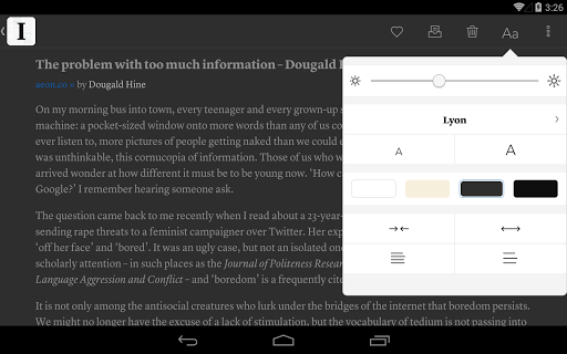 Instapaper screenshot