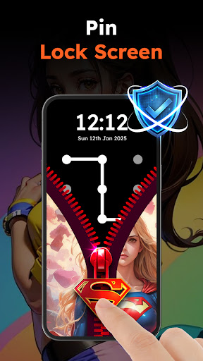 Zipper Lock Wallpapers Screen screenshot