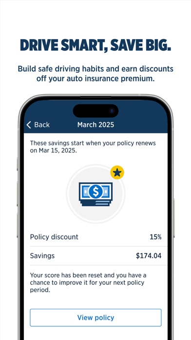 USAA DriveSafe screenshot