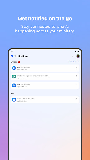 Planning Center screenshot
