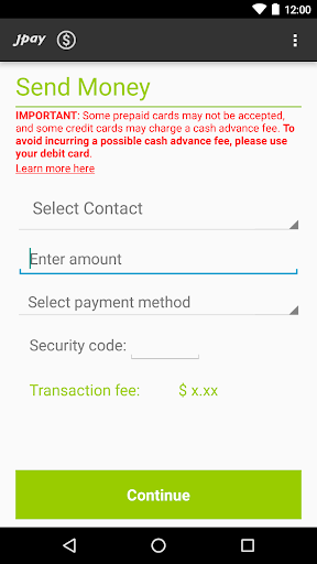 JPay screenshot