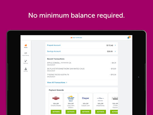 Classic Netspend screenshot