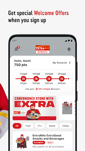 ExtraMile Rewards® screenshot