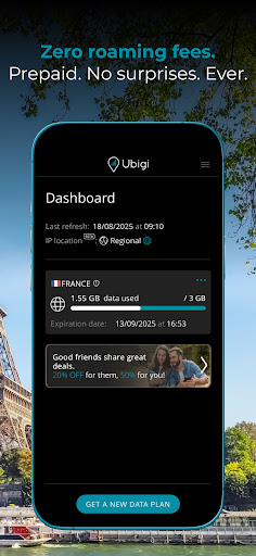 Ubigi: Travel eSIM & data plan screenshot