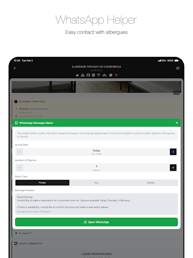 Wise Pilgrim Camino Portugués screenshot