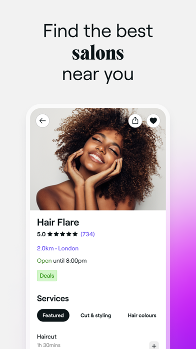 Fresha for customers screenshot