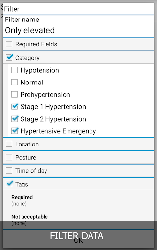 Blood Pressure Log - MyDiary screenshot