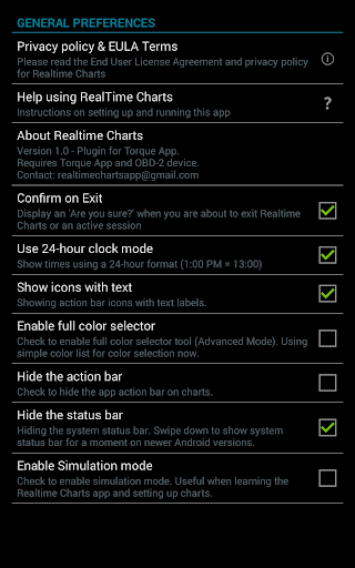 Realtime Charts for Torque Pro screenshot